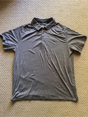 Hurley Men's Charcoal Short-Sleeve Polo